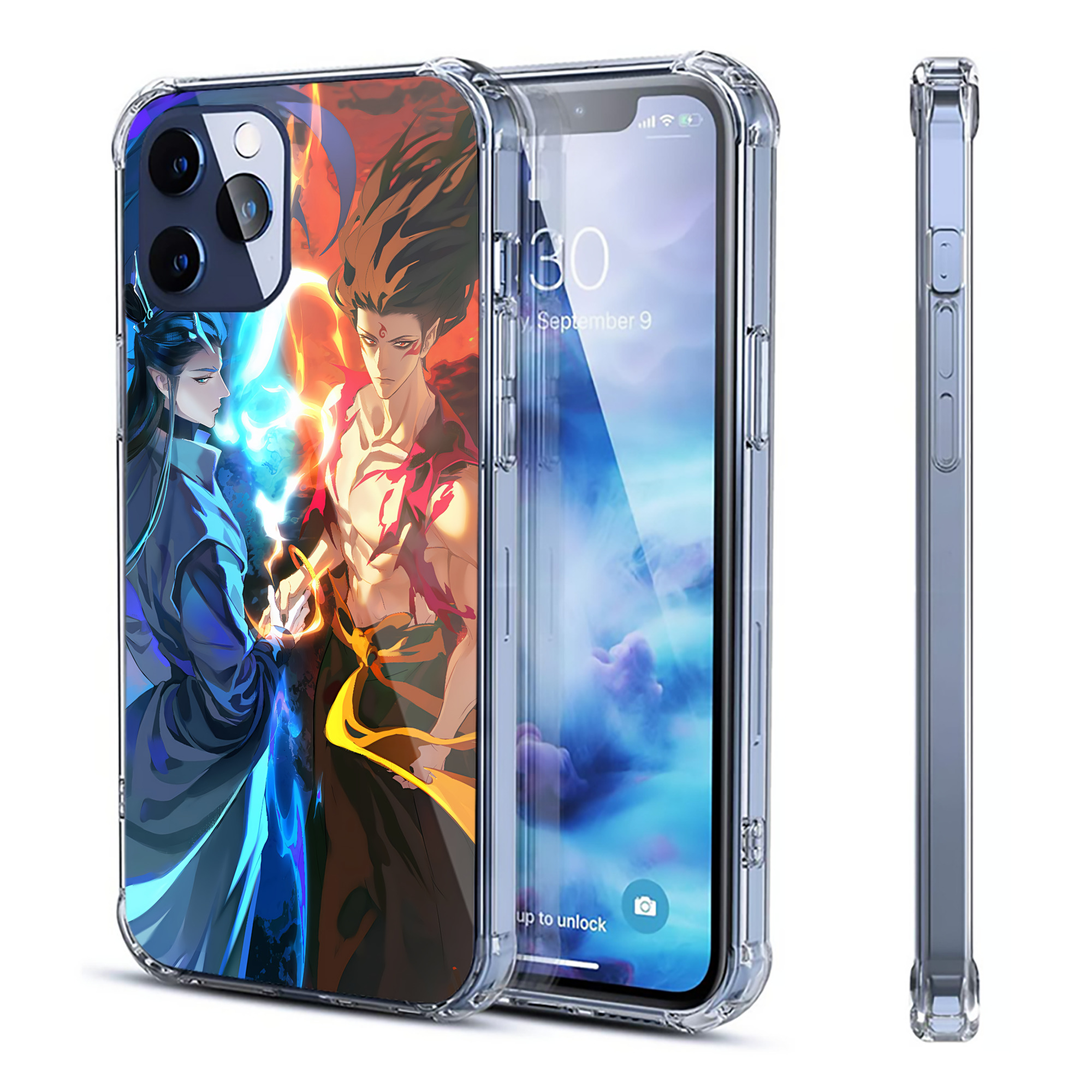 （画像用） Ne Zha 2 ナタ 魔童の大暴れ 【iPhone 12シリーズ対応】透明スマホケース（クリアソフトケース）